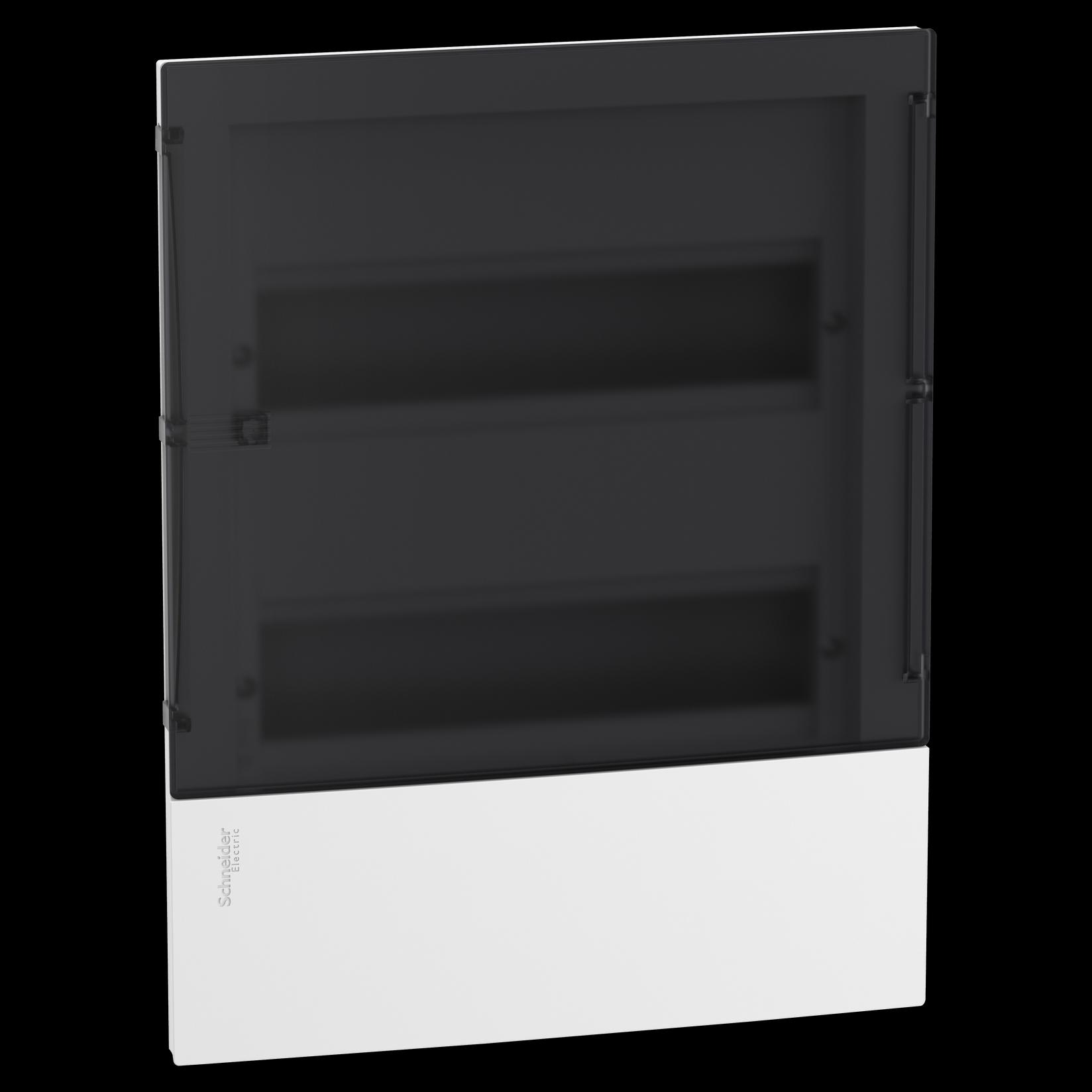 Selected image for SCHNEIDER ELECTRIC Ugradni orman 2 x 12 modula sa zatamnjenim vratima Mini Pragma beli