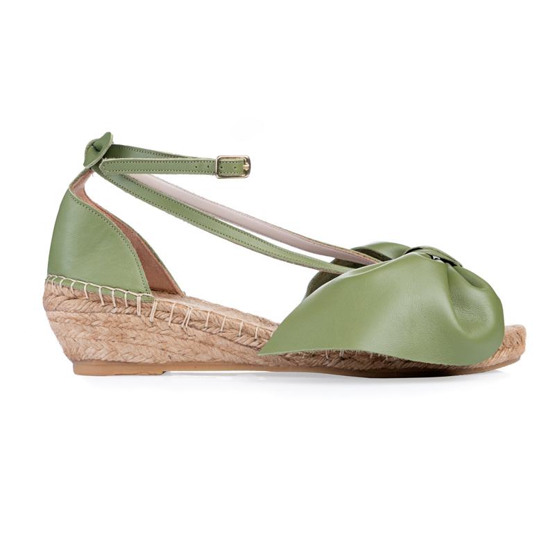 M-ISHKA M-ISHKA Ženske sandale Wedges aloe zelene