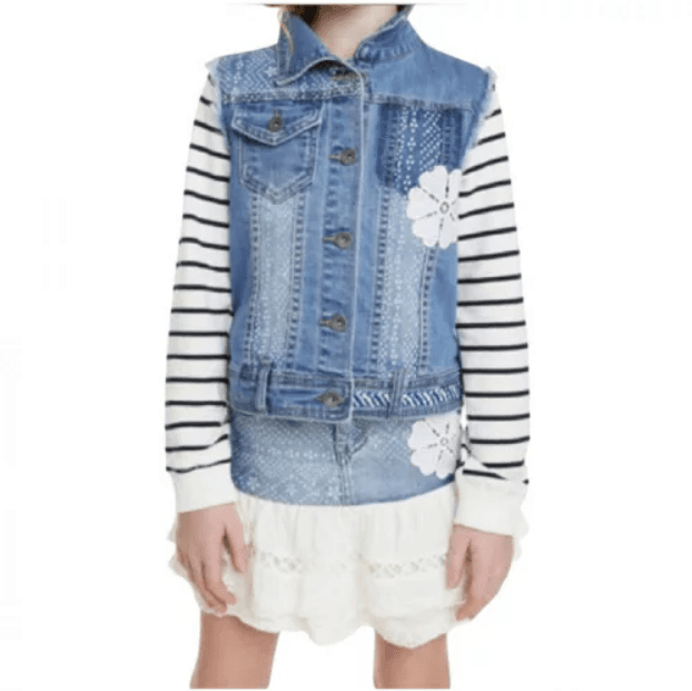 Selected image for DESIGUAL Teksas jakna za devojčice 19SGED03/500 7 plava