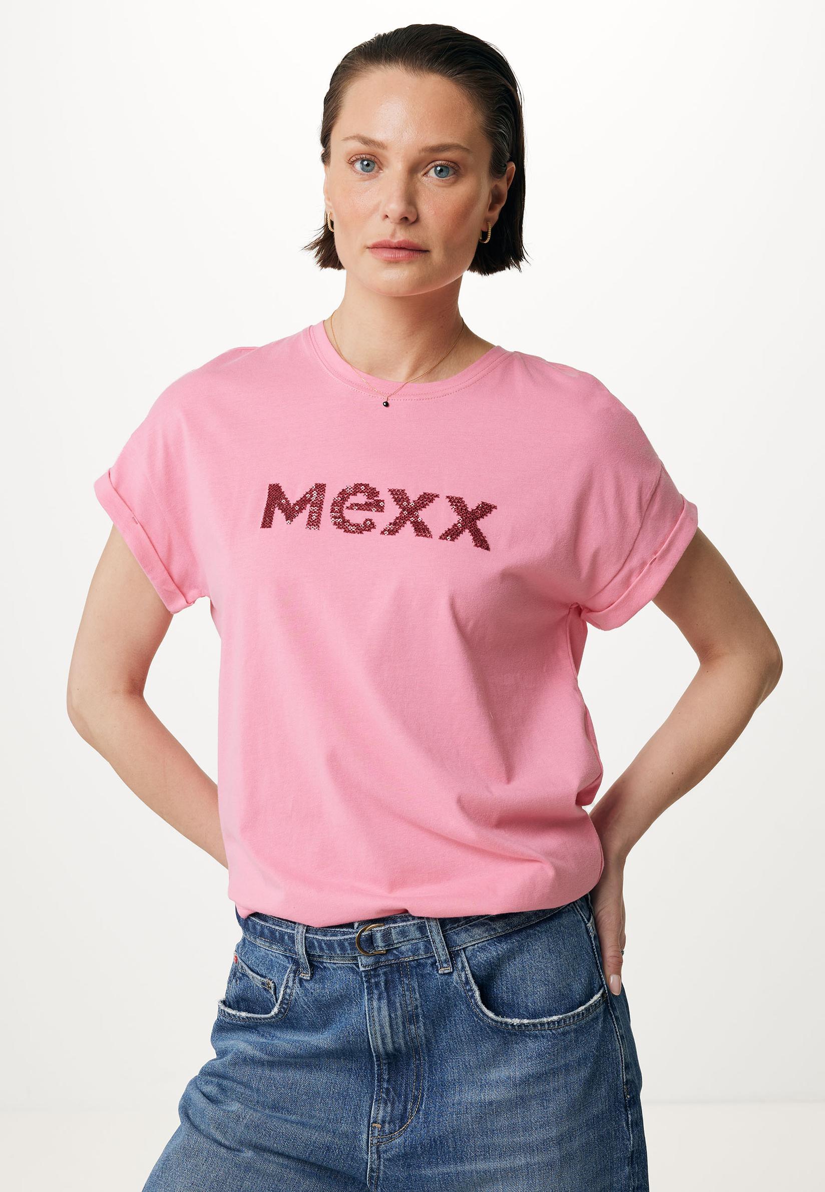 Selected image for MEXX Ženska majica sa kratkim rukavima i logom svetloroze