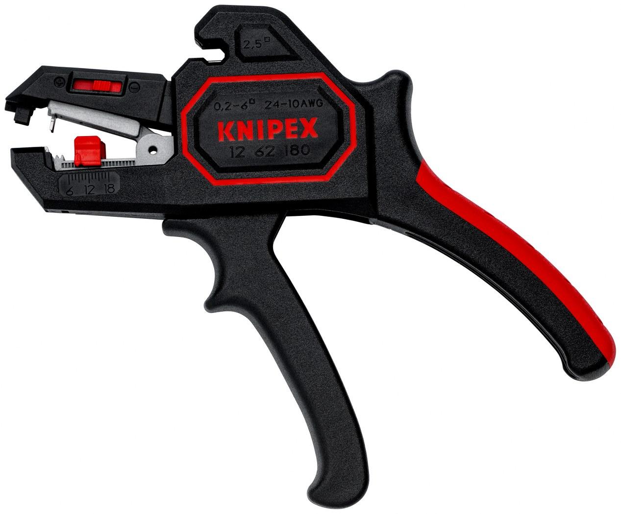 KNIPEX Automatski striper 0.2 - 6 mm² 12 62 180 crni