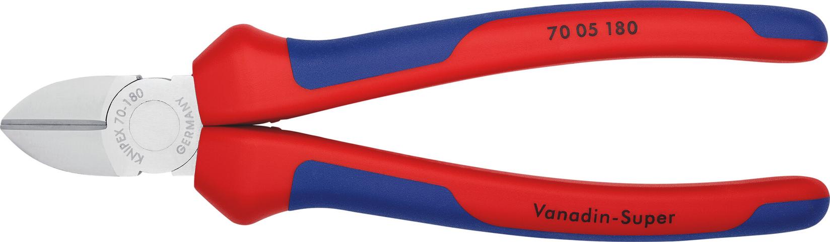 KNIPEX Bočne sečice hromirane 180 mm 70 05 180 crveno-plave