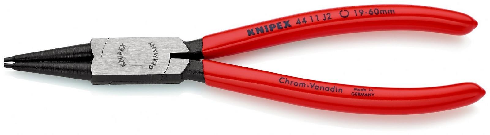 KNIPEX Klešta za unutrašnje sigurnosne prstenove 180mm 44 11 J2 crvena