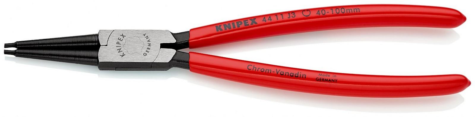KNIPEX Klešta za unutrašnje sigurnosne prstenove 225mm 44 11 J3 crvena