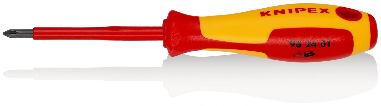 KNIPEX Odvijač krstasti 1000V VDE PH1 98 24 01 crveno-žuti