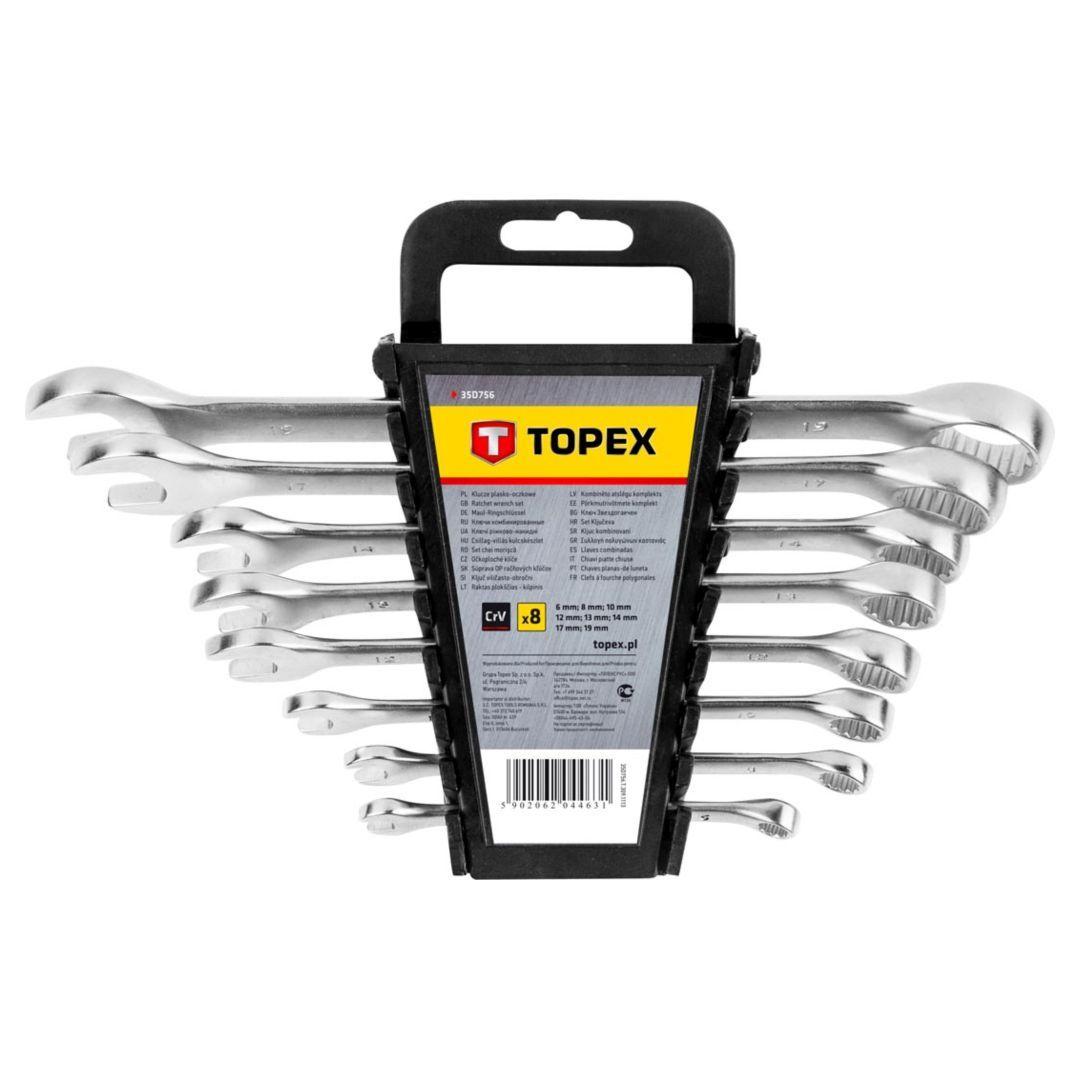 TOPEX Komplet ključeva okasto-viljuškastih Premium 35D756
