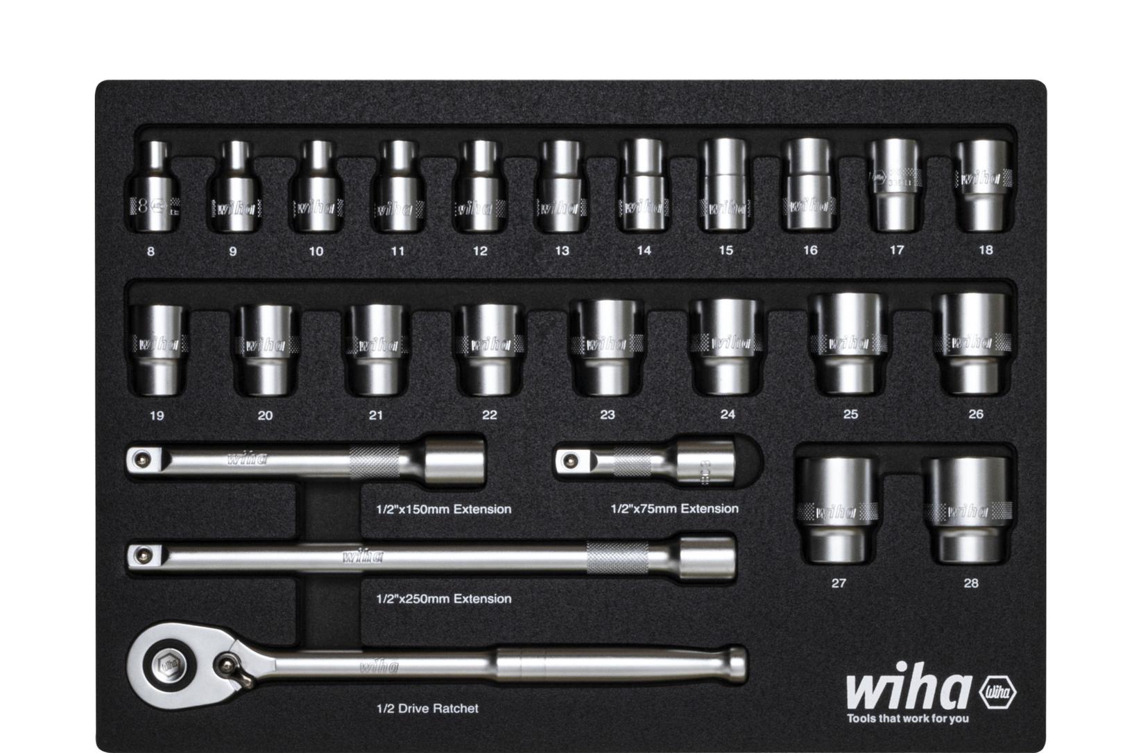 Selected image for WIHA Set nasadnih ključeva, račna i nastavci W 44740
