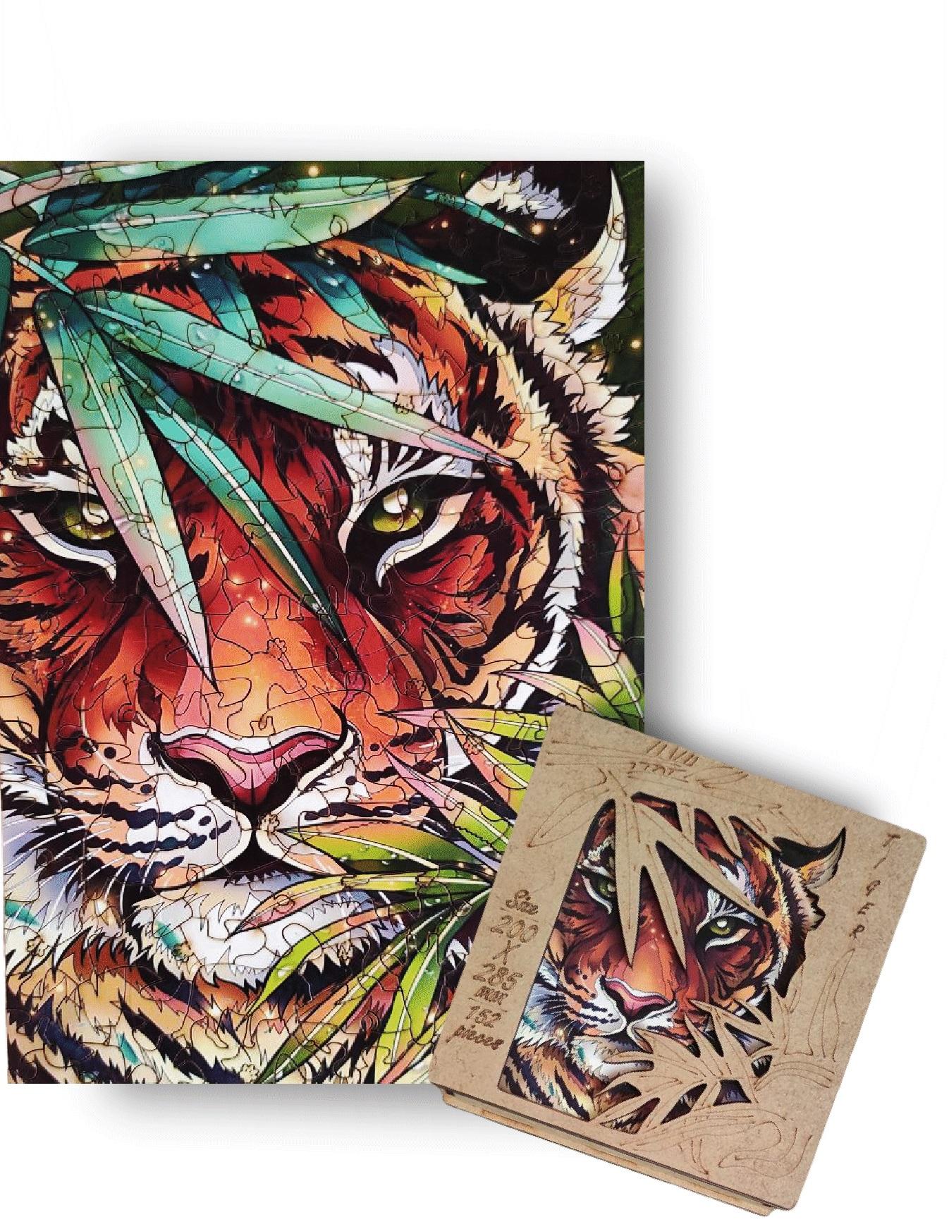 Selected image for Wood magic Tigar u džungli Slagalica od drveta, 152 delova