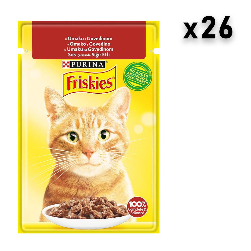 Friskies Sos za mačke, Govedina, 26x85g