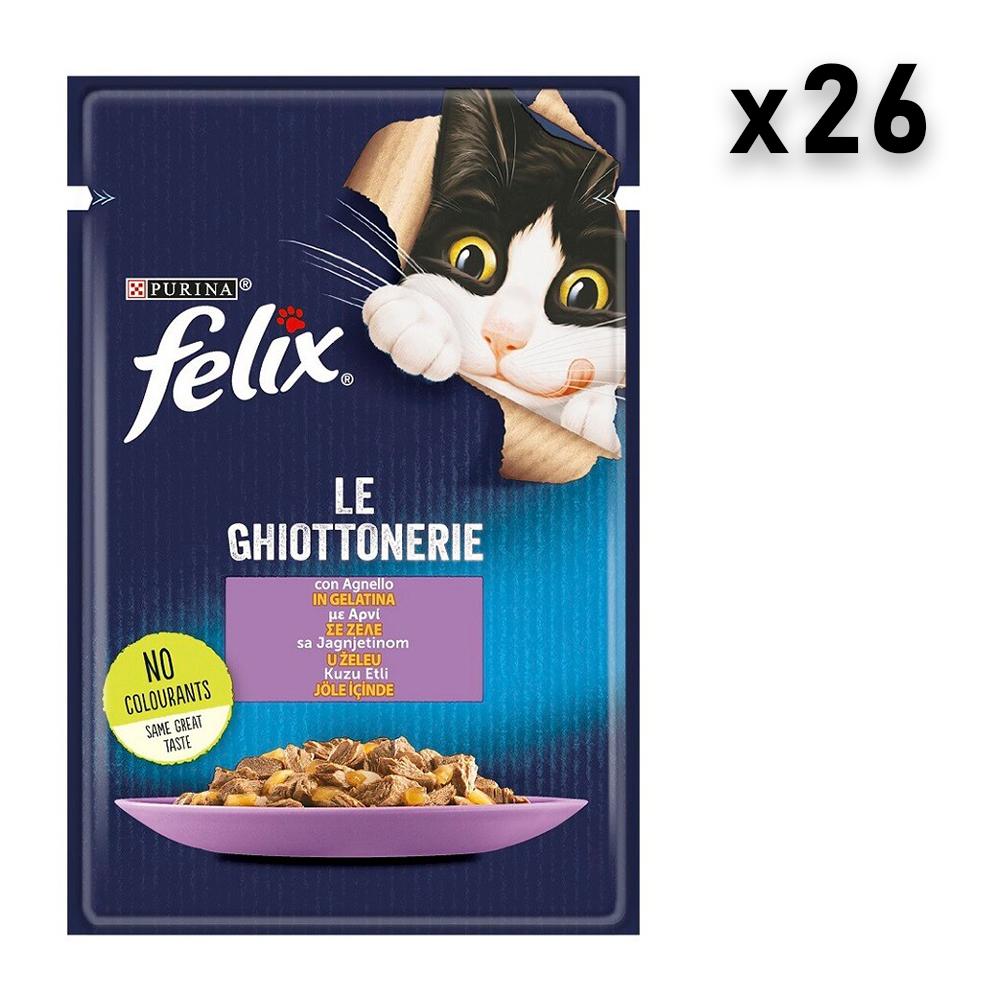 Felix Sos za mačke, Jagnjetina, 26x85g