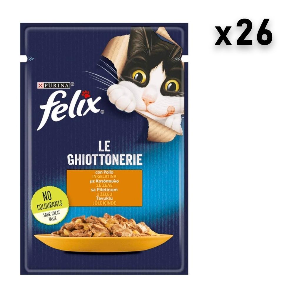 Felix Sos za mačke, Piletina 26x85g