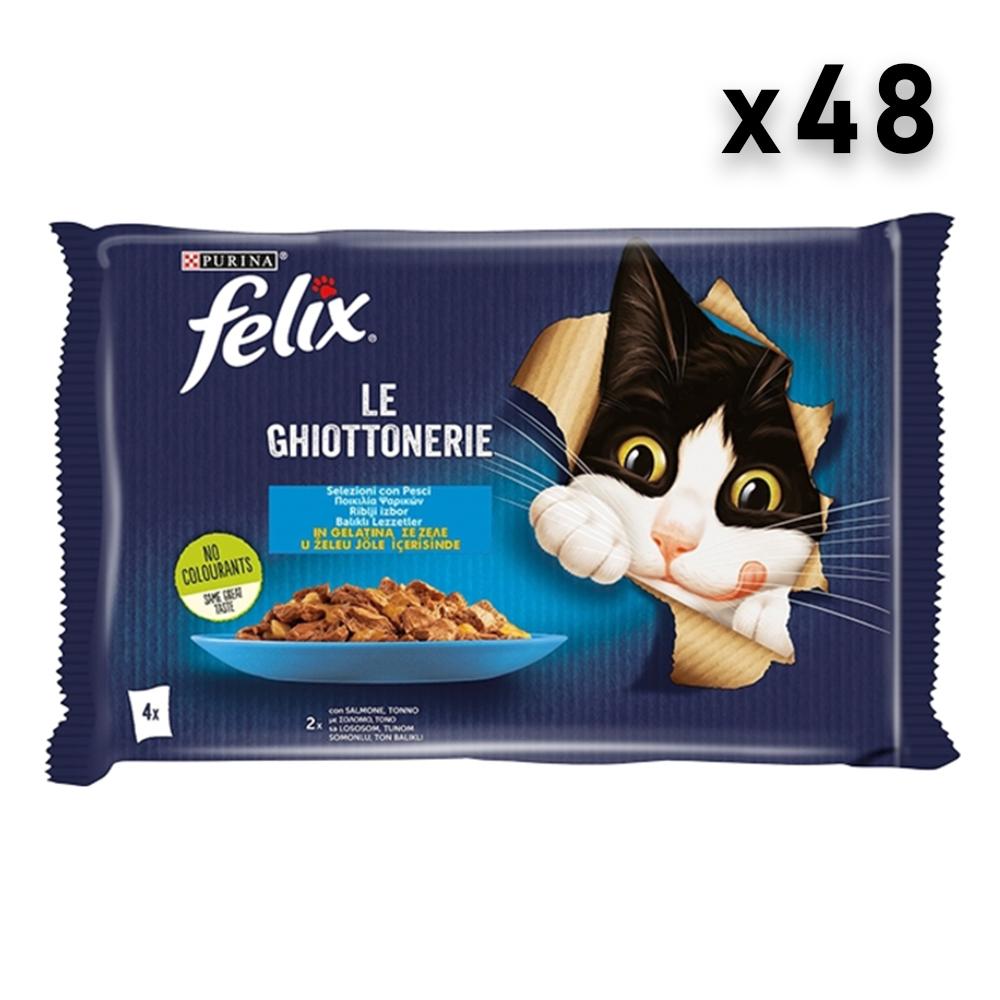 Felix Sos za mačke, Losos, 48x85g