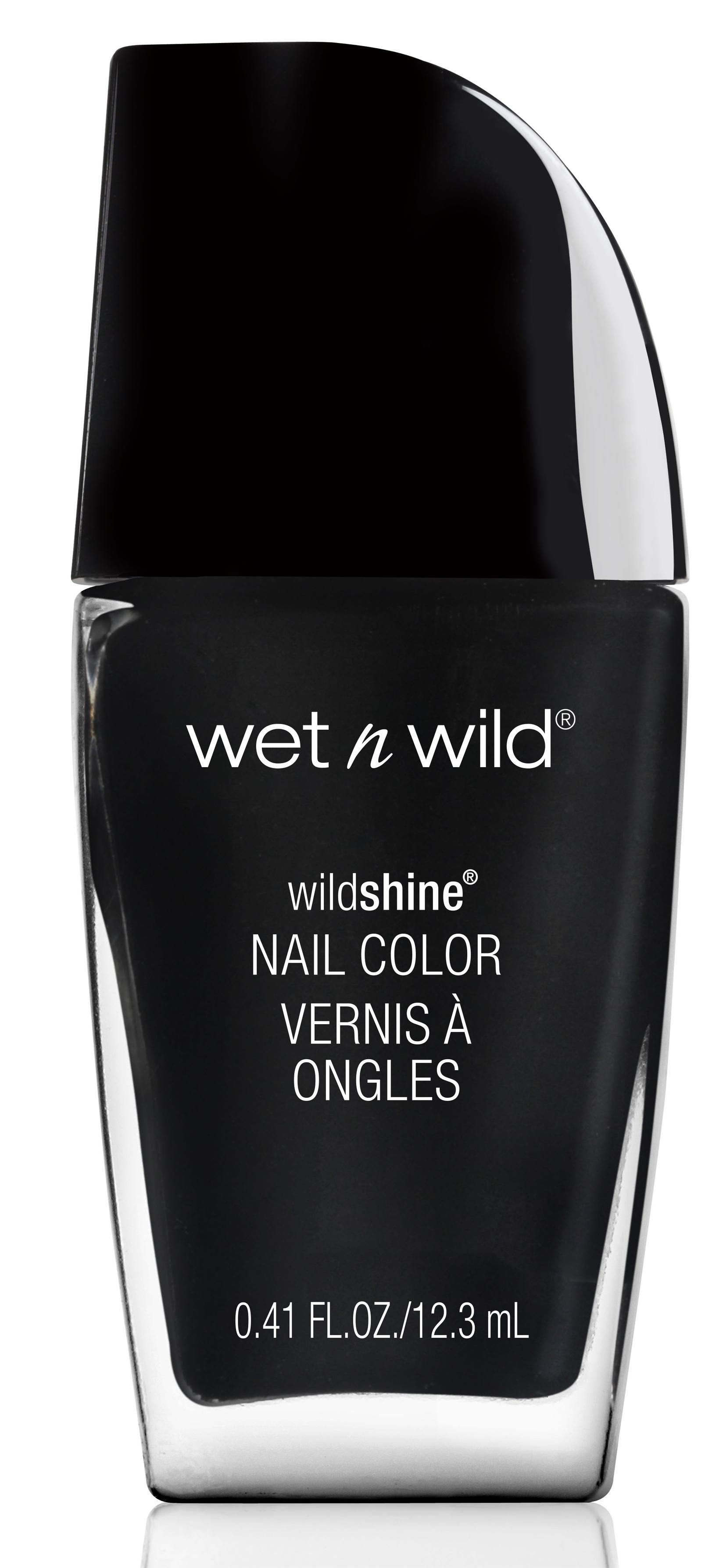 wet n wild wildshine Lak za nokte Matte top coat, E485D Black creme, 12.3 ml