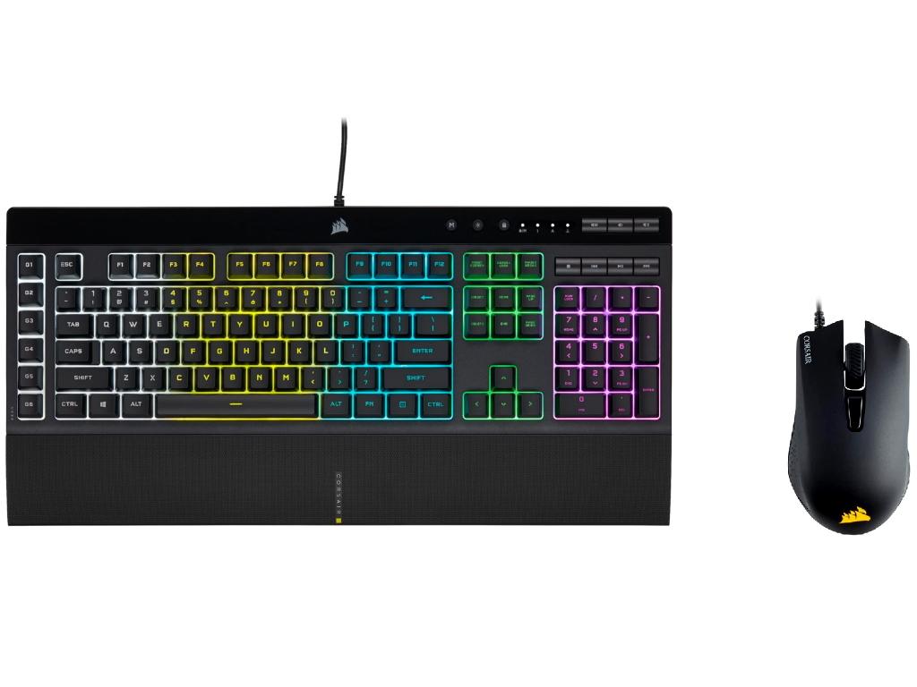 CORSAIR Gaming set tastatura + miš K55 RGB PRO+HARPOO crni