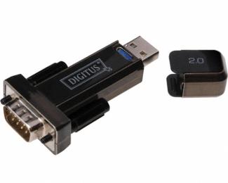 DIGITUS Adapter USB 2.0 tip A (M) Serijski port (RS-232) 9pin (M) crni DA-70156