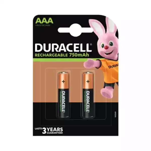 DURACELL Punjiva baterija Duralock AAA HR3 750mAh 2/1