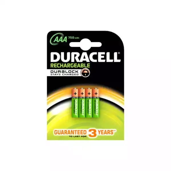 DURACELL Punjiva baterija Duralock AAA HR3 750mAh 4/1