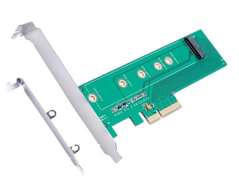 E-GREEN Adapter PCI Express M.2 (NGFF/SSD) na PCI Express SATA 4 x 3.0
