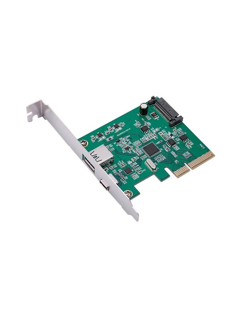E-GREEN PCI-Express kontroler USB 3.1 Type-A + USB-C Host