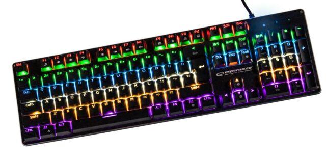 ESPERANZA Gejmerska tastatura RGB EGK801 crna