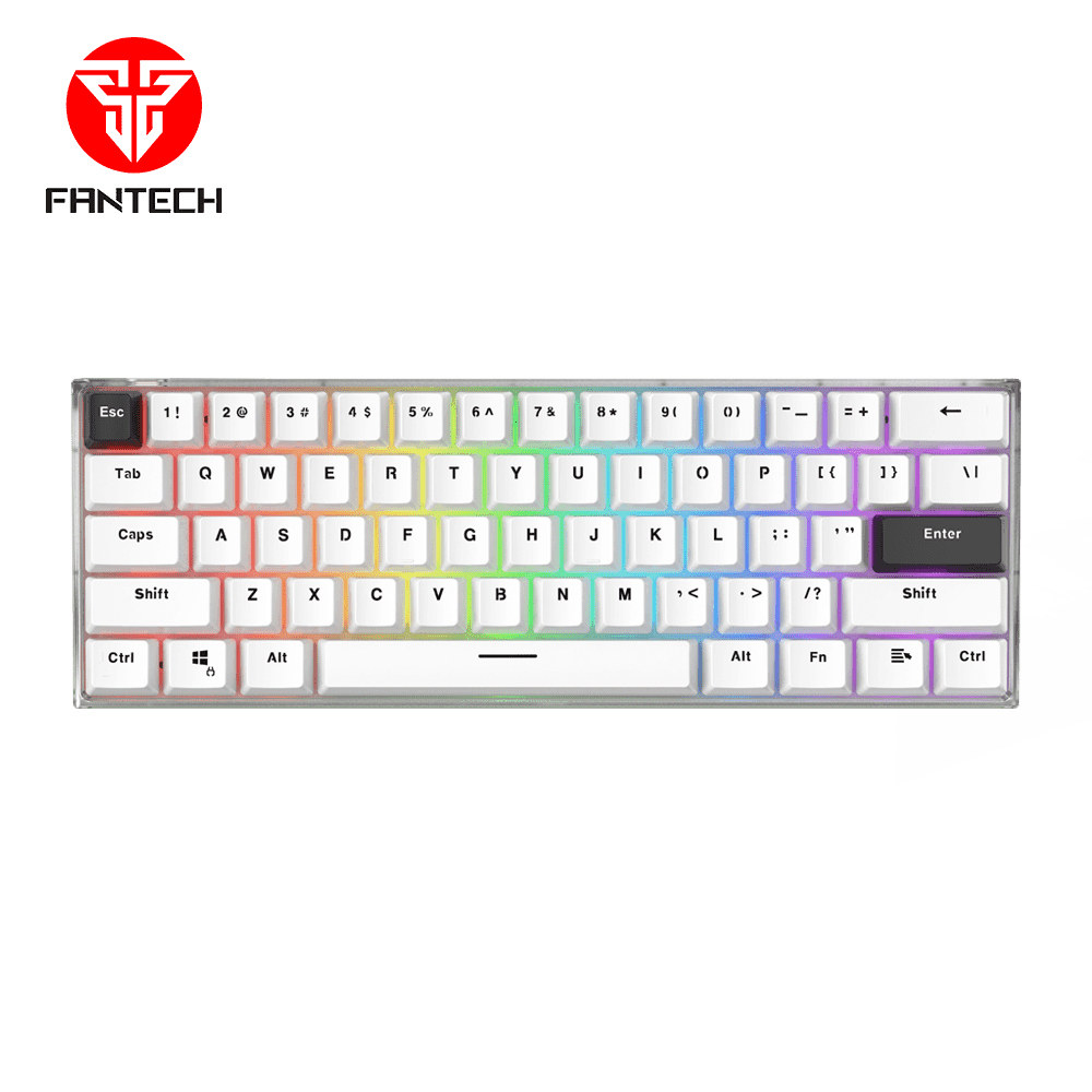 FANTECH Gaming mehanička tastatura MK857 RGB Maxfit61 FROST (crveni switch) bela