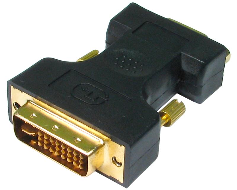 Selected image for FAST ASIA Adapter DVI-I  (M) - VGA (F) crni