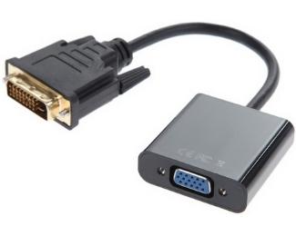 FAST ASIA Adapter konvertor DVI-D (M) VGA (F) crni