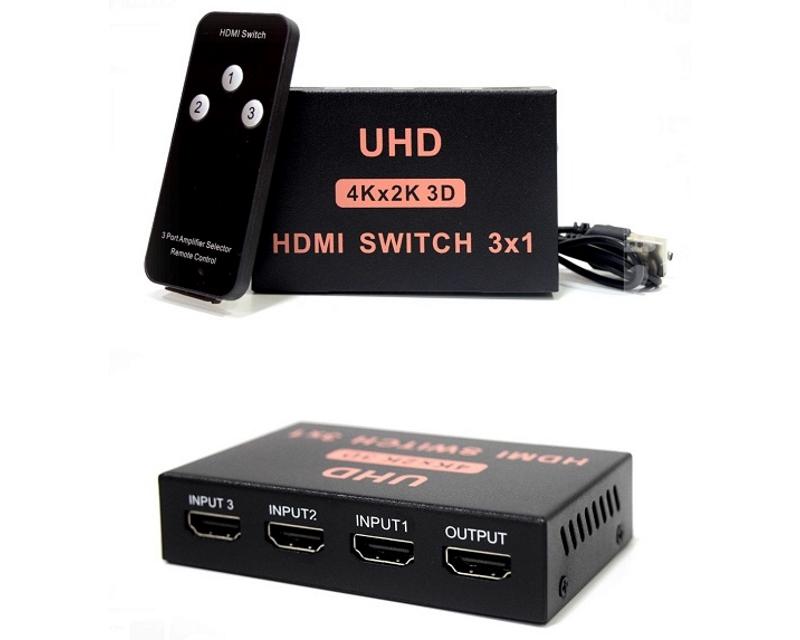 FAST ASIA Switch KVM HDMI 3x1 4Kx2K 3D