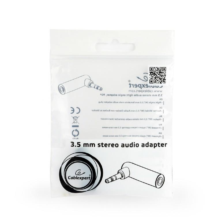 Slike GEMBIRD audio adapter 3.5mm 3-pina (m) na 3.5mm 3-pina (ž) (Crni)