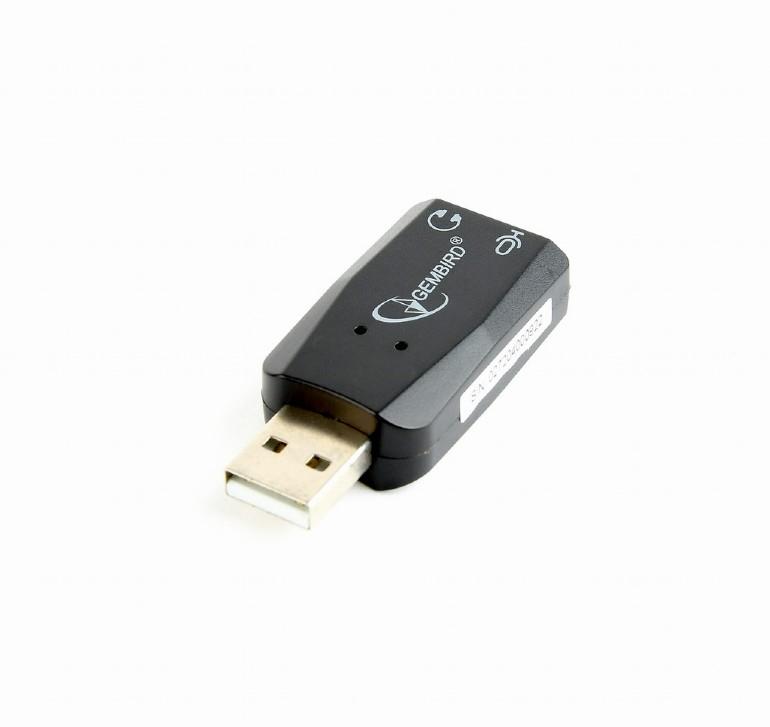 Gembird SC-USB2.0-01 menjač pola kabla 2 x 3.5mm Crno