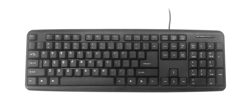 Gembird tastatura USB Američki engleski Crno