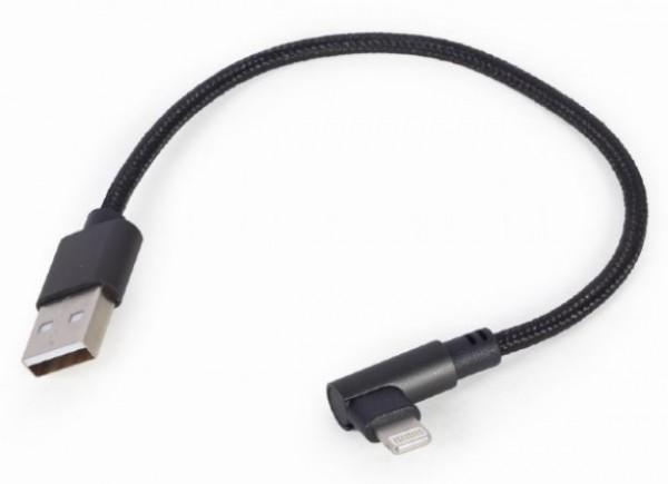 GEMBIRD USB Kabl 8-pin pod uglom CC-USB2-AMLML-0.2M crni