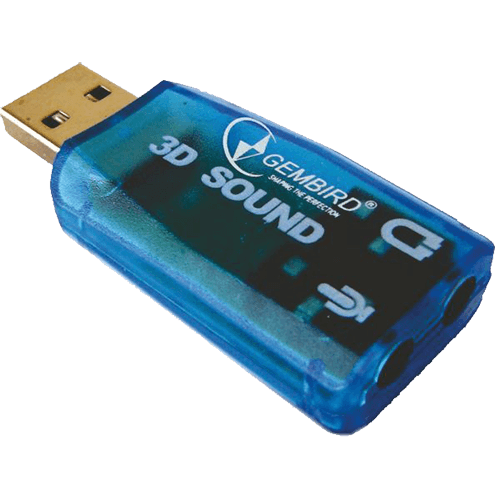 GEMBIRD Zvučna karta USB 5.1 3D zamenjuje audio kontrolor u PC (SC-USB-01)