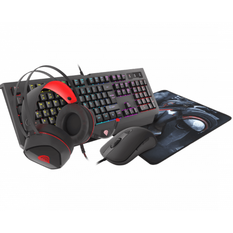 Selected image for GENESIS Tastatura + miš + podloga + slušalice Cobalt 330 RGB