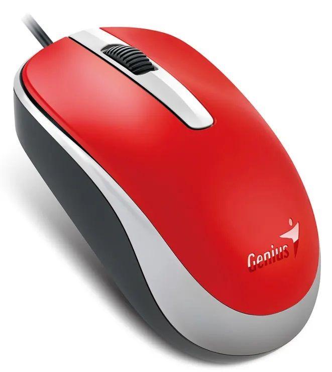 GENIUS Žični miš DX-120 USB crveni