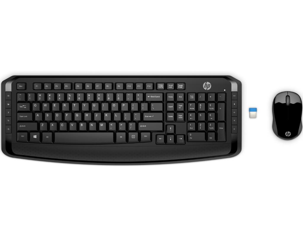 HP 300 US 3ML04AA Bežična tastatura + miš, Wireless set, Crna