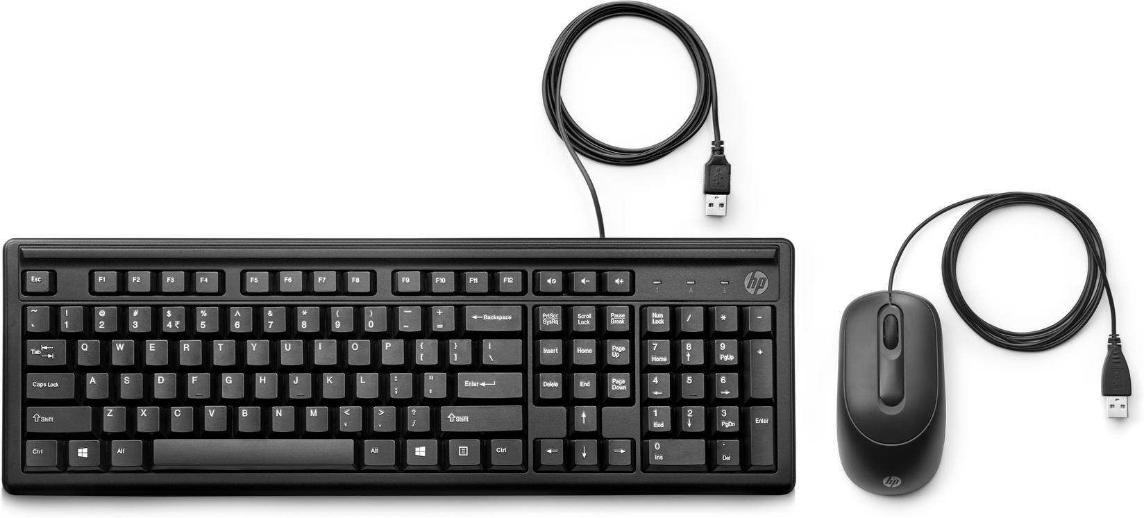 HP Tastatura + miš 160 YU 6HD76AABED crna