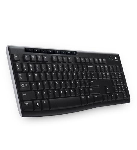 Logitech K270 Bežična tastatura, Standardne veličine, Crna