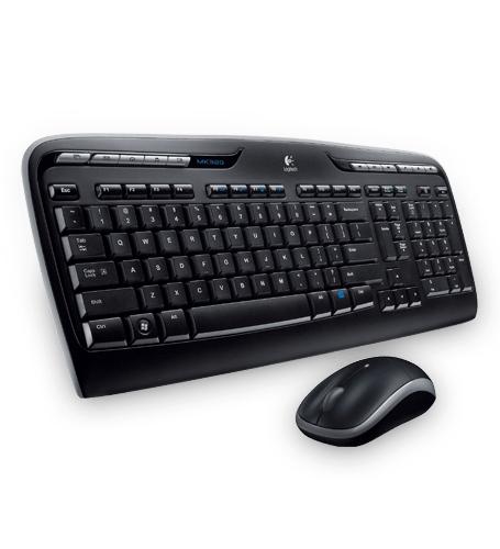 Logitech MK330 Desktop set tastatura i miš, Bežična, YU, Crna