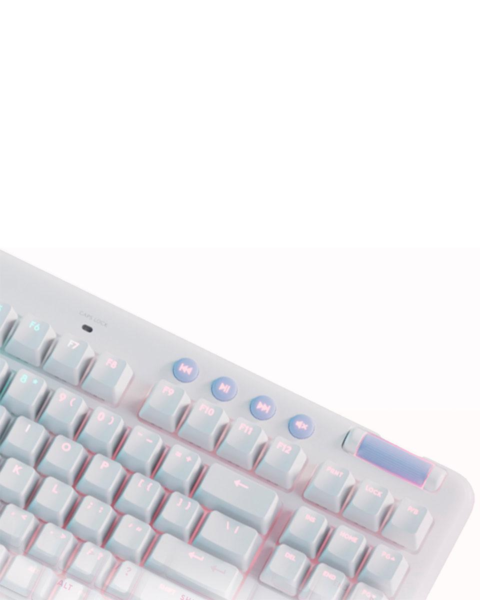 Selected image for LOGITECH Tastatura G715 TKL Off-White - Wireless - GX Red Linear