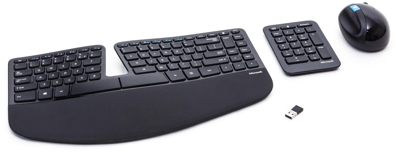 MICROSOFT Miš+tastatura Sculpt Ergonomic Desktop crni