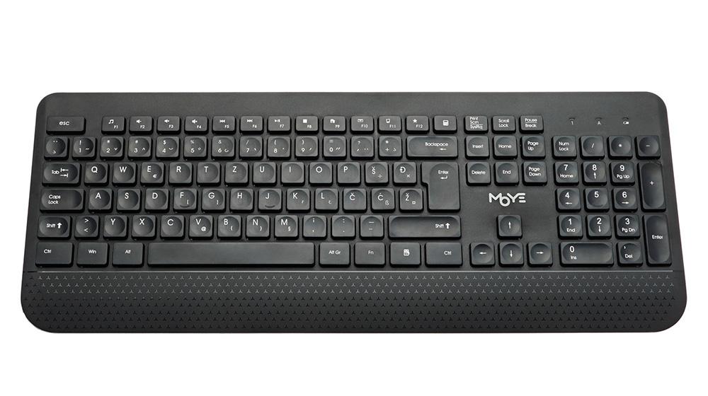 Moye Typing Essentials Bežična tastatura, Bez pozadinskog osvetljenja, 2.4G