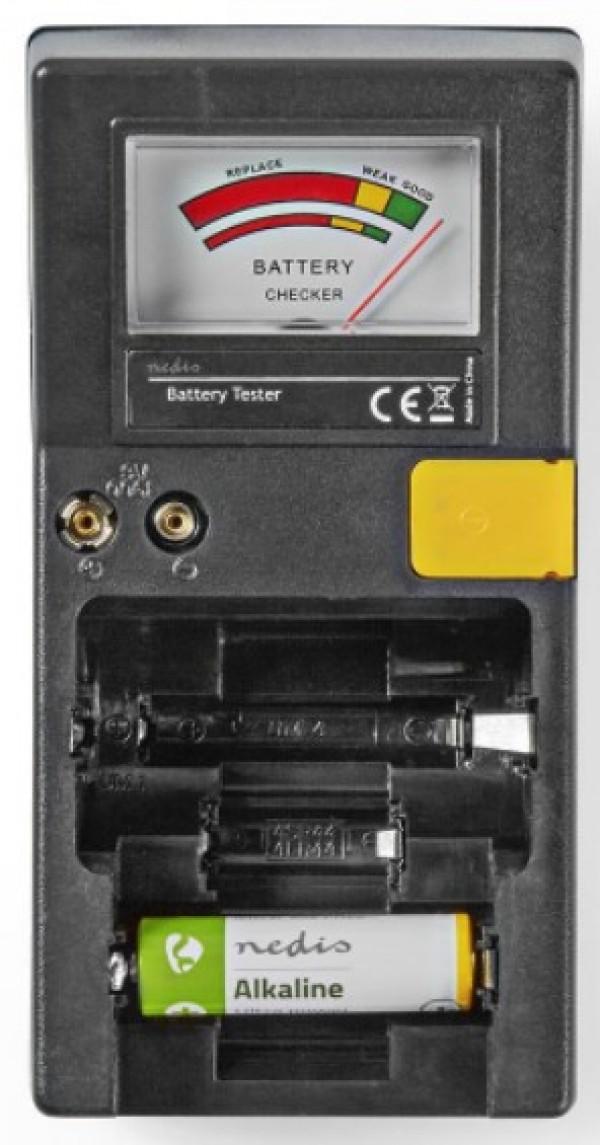 NEDIS Tester za baterije AA, AAA crni
