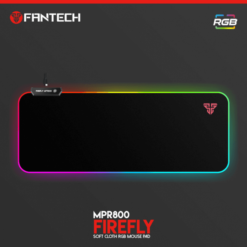 Podloga za miš Fantech RGB Firefly MPR800S crna