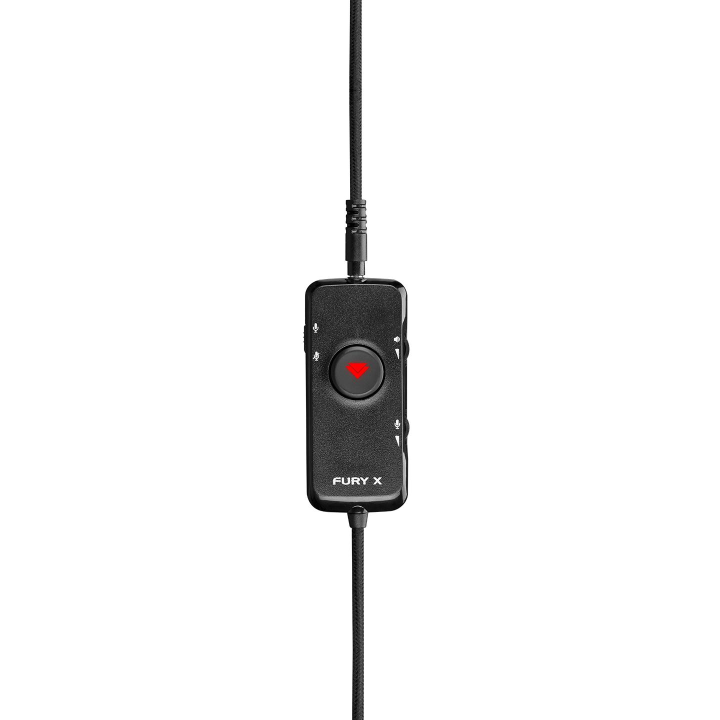 Selected image for RAMPAGE Gejmerske slušalice sa mikrofonom - in line RM-F5 FURY-X USB 7.1 crno-zelene