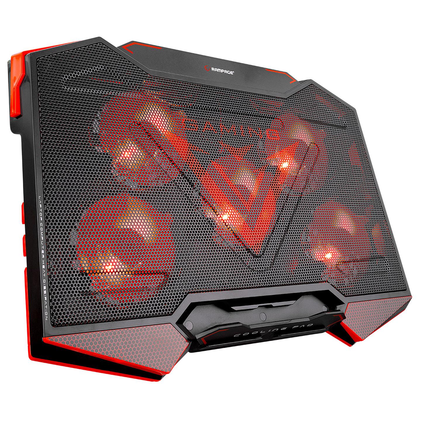 Selected image for RAMPAGE Postolje za laptop Addison AD-RC5 LED crveno-crno