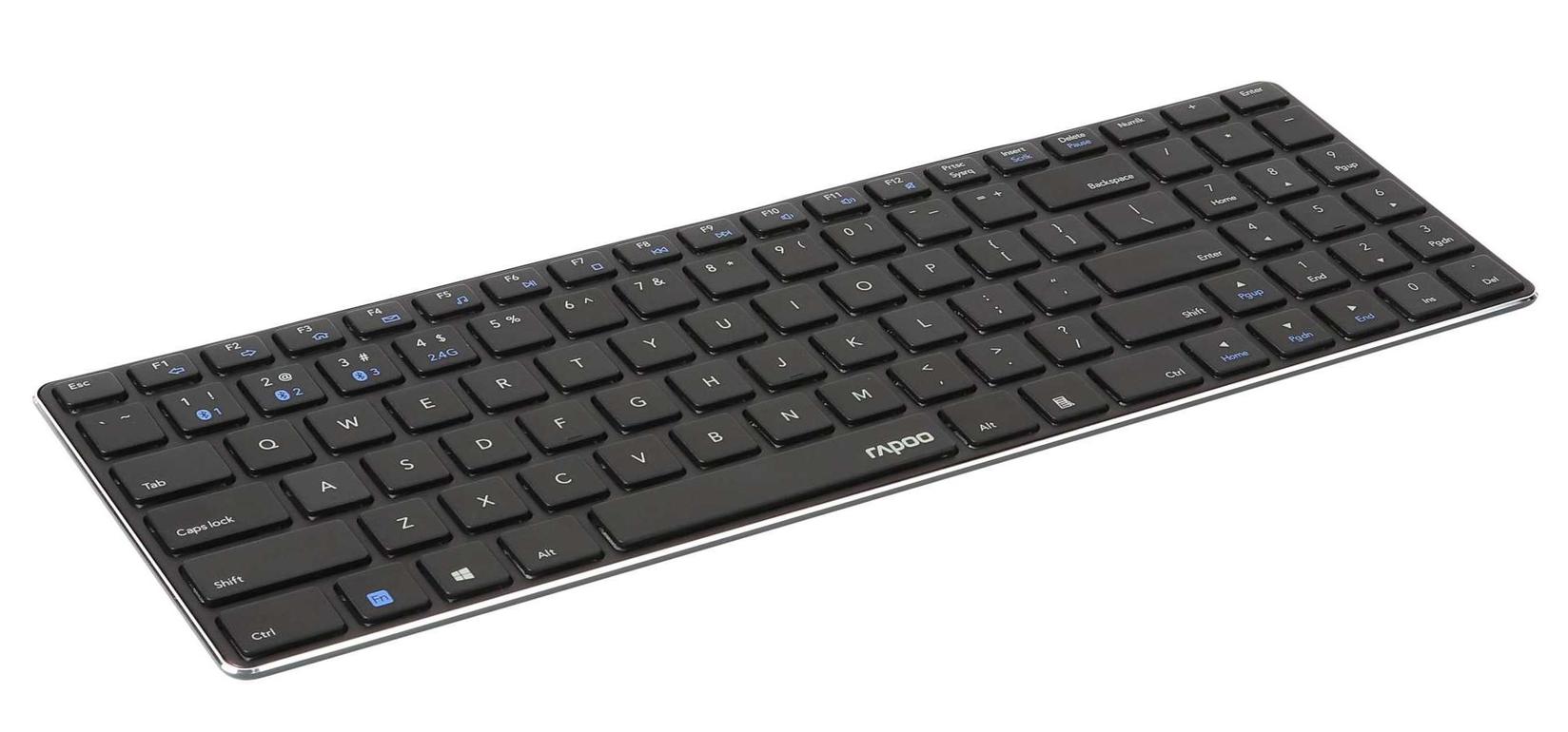 RAPOO Bežična tastatura E9100M Ultra Slim crna