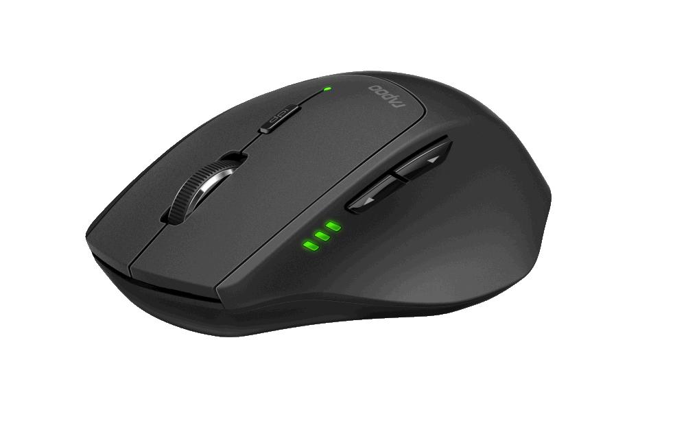 Rapoo MT550 Optički miš za desnoruke, Bežična RF + Bluetooth, 1600 DPI