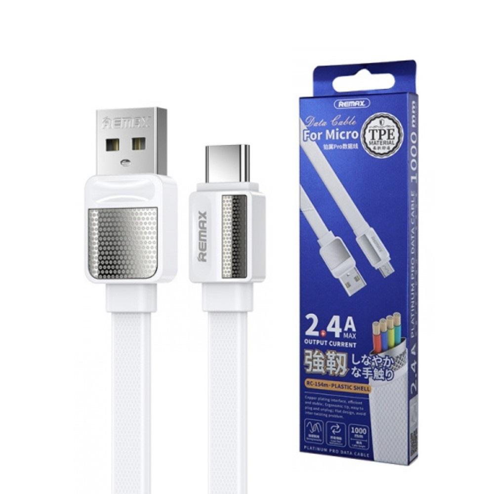 REMAX USB data kabl REMAX RC-154m PLATINUM micro USB (2A) 1m beli