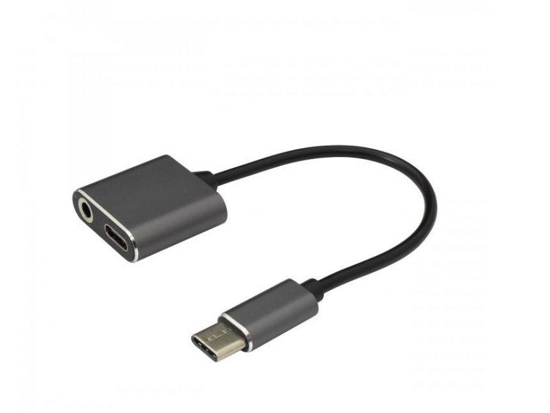 Selected image for S BOX Adapter USB TYPE-C->TYPE-C + 3.5mm